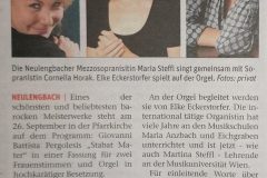 G.B. Pergolesi "Stabat Mater"  Pfarrkirche Neulengbach, September 2021